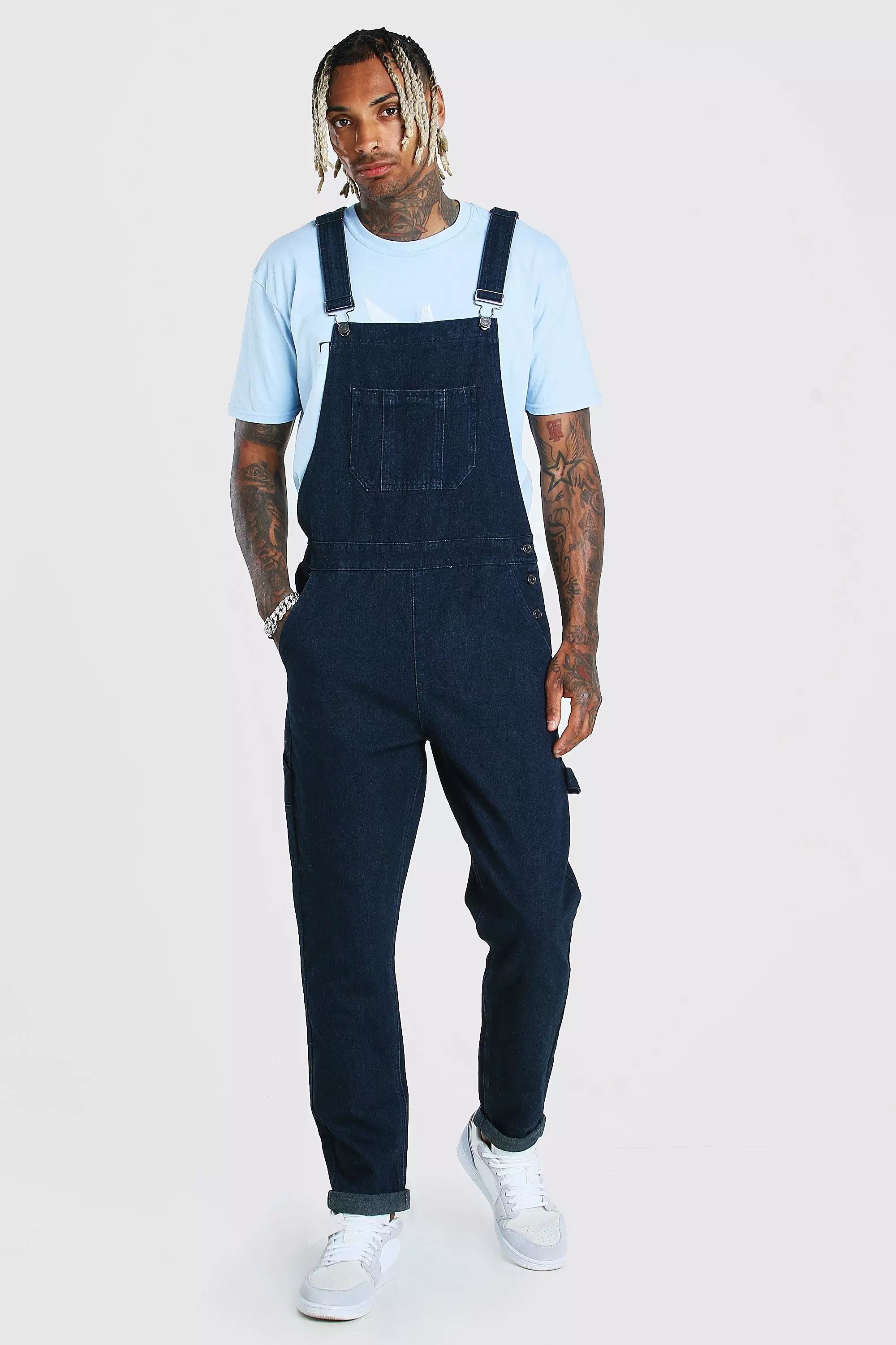 Slim best sale denim overalls